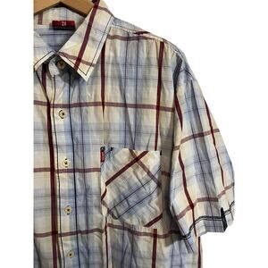 Vintage Shady Ltd Plaid Shirt 2X Y2K Short Sleeve Button Up Streetwear